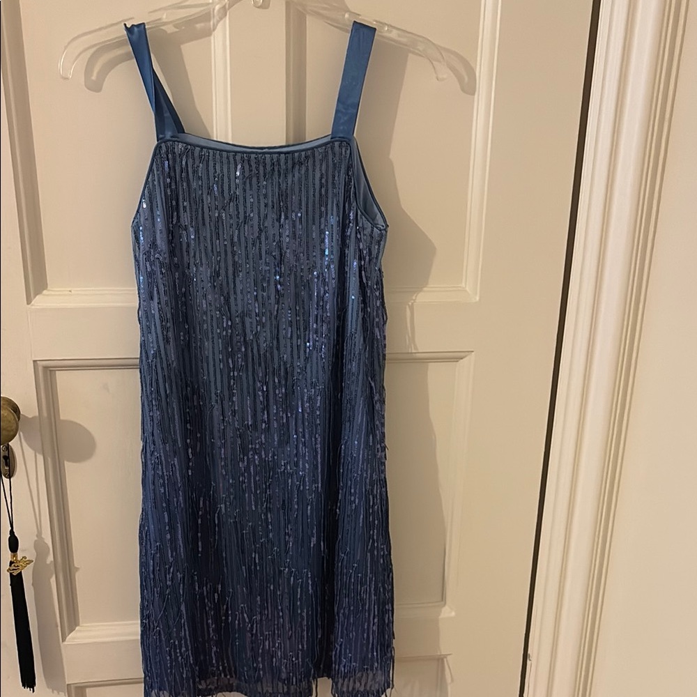 Blue Sequin Dress